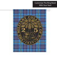 Load image into Gallery viewer, The Citadel, Customizable (Your Year), Tartan Background, Ring Bezel Garden &amp; House Banner
