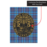 Load image into Gallery viewer, The Citadel, Customizable (Your Year), Tartan Background, Ring Bezel Garden &amp; House Banner
