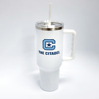 Load image into Gallery viewer, The Citadel, C Star Logo, Stainless Steel Insulated Tumbler - 40oz

