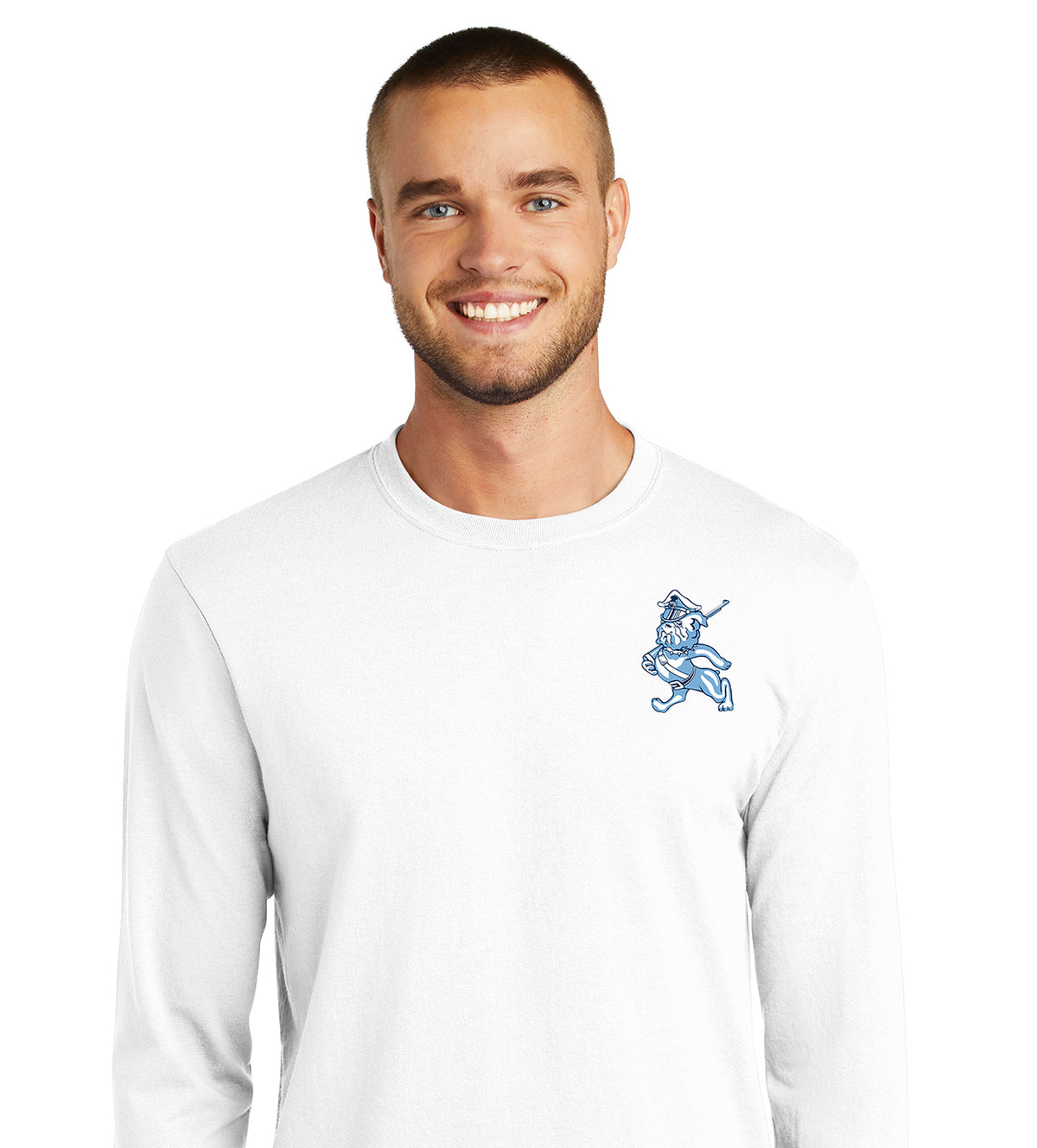 PC55LS-The Marching Bulldog Long Sleeve Core Blend Tee Core Blend T-Shirt