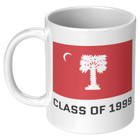 Load image into Gallery viewer, The Citadel, Big Red Flag, Class of 1999 White Mug - 11oz
