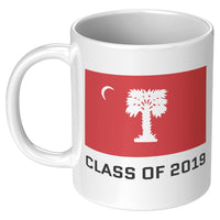 Load image into Gallery viewer, The Citadel, Big Red Flag, Class of 2019 White Mug - 11oz
