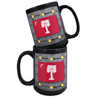 Load image into Gallery viewer, The Citadel, Big Red with Full Dress background 15 oz Black Mug
