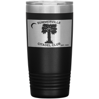 Load image into Gallery viewer, The Citadel, Citadel Club, Summerville, 20oz Insulated Tumbler - Black

