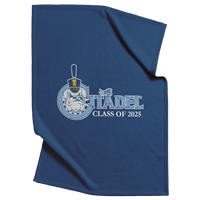 Load image into Gallery viewer, The_Citadel_Class_Of_2025_Vintage_Spik_V_Blanket_Top_Bottom_Folds_Mockup.png
