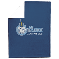 Load image into Gallery viewer, The Citadel, Class Of (Your Year) Customized, Spike logo, Navy Blanket

