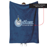 Load image into Gallery viewer, The Citadel, Class Of (Your Year) Customized, C Spike logo, Navy Blanket
