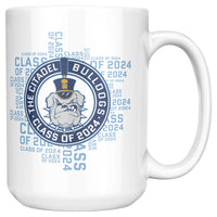 Load image into Gallery viewer, The Citadel, Class of 2024, Spike, Ceramic White Mug- 15oz
