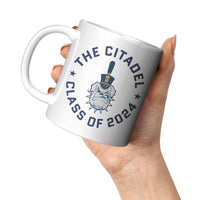 Load image into Gallery viewer, The Citadel, Class of 2024, Spike, White Mug - 11oz
