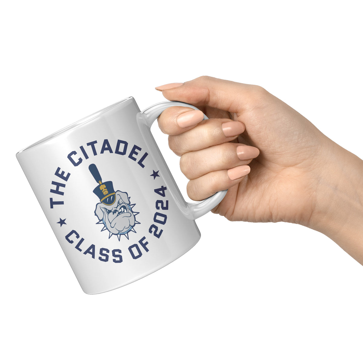 The Citadel, Class of 2024, Spike, White Mug - 11oz