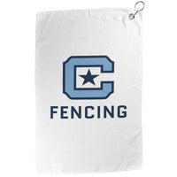 Load image into Gallery viewer, The Citadel, Club Sports Fencing, Double Sided Golf Towel
