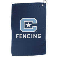 Load image into Gallery viewer, The Citadel, Club Sports Fencing, Double Sided Golf Towel
