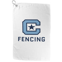 Load image into Gallery viewer, The Citadel, Club Sports Fencing, Double Sided Golf Towel
