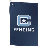 Load image into Gallery viewer, The Citadel, Club Sports Fencing, Double Sided Golf Towel
