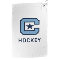 Load image into Gallery viewer, The Citadel, Club Sports Hockey, Double Sided Golf Towel
