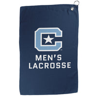 Load image into Gallery viewer, The Citadel, Club Sports Men&#39;s Lacrosse, Double Sided Golf Towel
