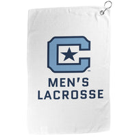 Load image into Gallery viewer, The Citadel, Club Sports Men&#39;s Lacrosse, Double Sided Golf Towel
