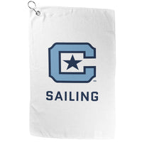 Load image into Gallery viewer, The Citadel, Club Sports Sailing, Double Sided Golf Towel
