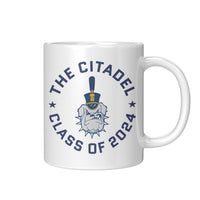 Load image into Gallery viewer, The Citadel, Class of 2024, Spike, White Mug - 11oz
