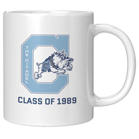 Load image into Gallery viewer, The Citadel, Jumping Bulldog, Class of 1989, White Mug - 11oz
