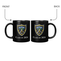 Load image into Gallery viewer, The Citadel, Shield, Class of 2024, Black Mug 11oz
