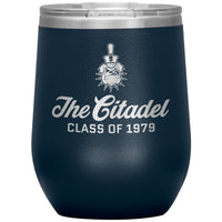 Load image into Gallery viewer, The Citadel Spike, Class of 1979, Wine Insulated Tumbler - 12oz
