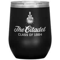Load image into Gallery viewer, The Citadel Spike, Class of 1984, Wine Insulated Tumbler - 12oz
