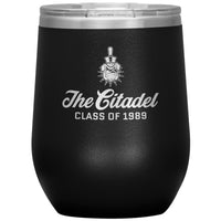 Load image into Gallery viewer, The Citadel Spike, Class of 1989, Wine Insulated Tumbler - 12oz
