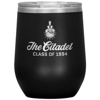 Load image into Gallery viewer, The Citadel Spike, Class of 1994, Wine Insulated Tumbler - 12oz
