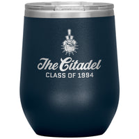 Load image into Gallery viewer, The Citadel Spike, Class of 1994, Wine Insulated Tumbler - 12oz
