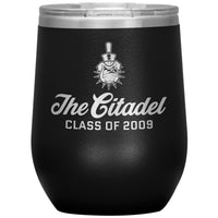 Load image into Gallery viewer, The Citadel Spike, Class of 2009, Wine Insulated Tumbler - 12oz
