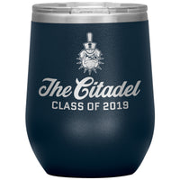 Load image into Gallery viewer, The Citadel Spike, Class of 2019, Wine Insulated Tumbler - 12oz
