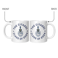 Load image into Gallery viewer, The Citadel, Class of 2024, Spike, White Mug - 11oz
