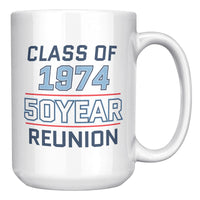 Load image into Gallery viewer, The Citadel Spike , Class of 1974 - 50 Year Reunion White Mug- 15oz
