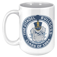 Load image into Gallery viewer, The Citadel Spike , Class of 1984 - 40 Year Reunion White Mug- 15oz
