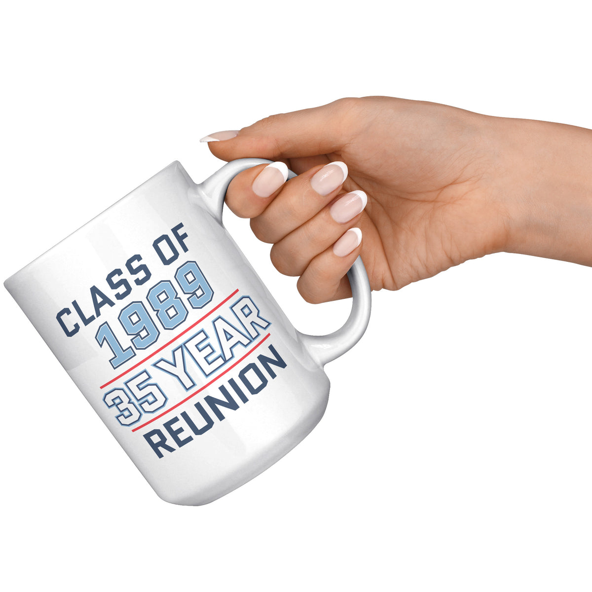 The Citadel Spike , Class of 1989 - 35 Year Reunion White Mug- 15oz