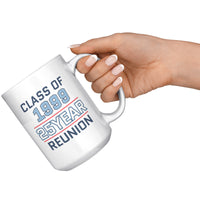 Load image into Gallery viewer, The Citadel Spike , Class of  1999 - 25 Year Reunion White Mug- 15oz
