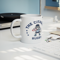 Load image into Gallery viewer, The_Citadel_Womens_Rugby_Mug_-_11oz_Lifestyle_Record_Player_Mockup.png
