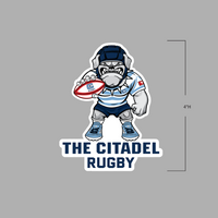 Load image into Gallery viewer, The Citadel, Club Sport - Rugby, Rugby Spike,  Sticker
