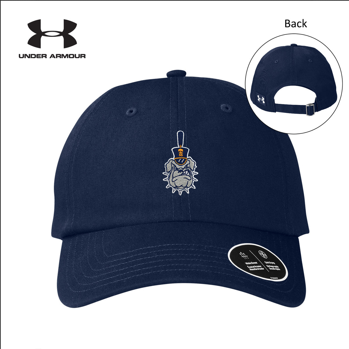 The Citadel, Spike Logo Full Color, Under Armour Team Chino Hat