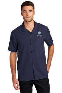Load image into Gallery viewer, The Citadel C, Class Reunion 1989, Short Sleeve Performance Staff Shirt- Cloud Blue
