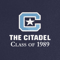 Load image into Gallery viewer, The Citadel C, Class Reunion 1989, Short Sleeve Performance Staff Shirt- Navy
