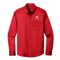 Load image into Gallery viewer, The Citadel, Big Red, Class of 1975, Long Sleeve Twill Shirt - Red
