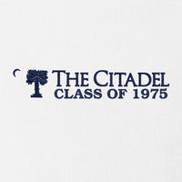 Load image into Gallery viewer, The Citadel, Big Red, Crescent, Class of 1975, Long Sleeve Twill Shirt-  white
