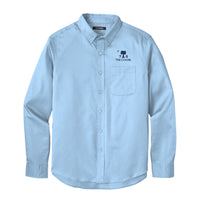 Load image into Gallery viewer, The Citadel, Big Red, Class of 1975, Long Sleeve Twill Shirt - Carolina Blue
