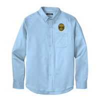 Load image into Gallery viewer, The Citadel, Ring Bezel, Class of 1975, Long Sleeve Twill Shirt - Carolina Blue
