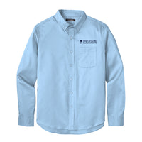 Load image into Gallery viewer, The Citadel, Big Red, Crescent, Class of 1975, Long Sleeve Twill Shirt- Carolina Blue
