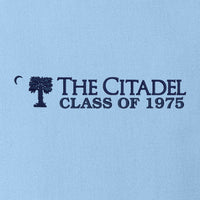 Load image into Gallery viewer, The Citadel, Big Red, Crescent, Class of 1975, Long Sleeve Twill Shirt- Carolina Blue
