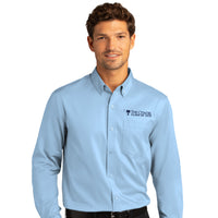 Load image into Gallery viewer, The Citadel, Big Red, Crescent, Class of 1975, Long Sleeve Twill Shirt- Carolina Blue
