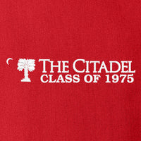 Load image into Gallery viewer, The Citadel, Big Red, Crescent, Class of 1975, Long Sleeve Twill Shirt- Red

